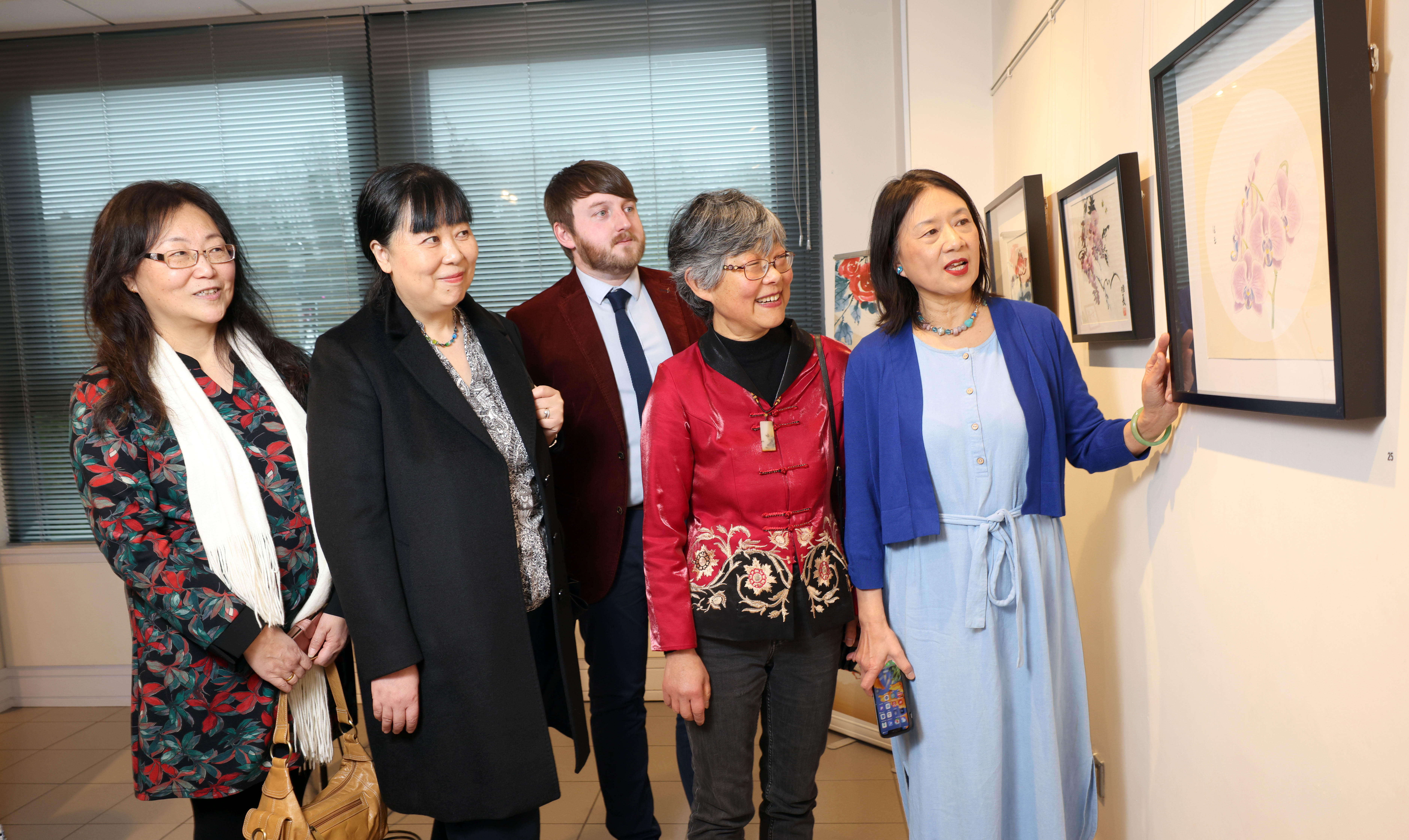 A celebration of Chinese art and culture took place at ISLAND Arts Centre this weekend for the opening of the ArtEast exhibition ‘East-West Magic Brush’