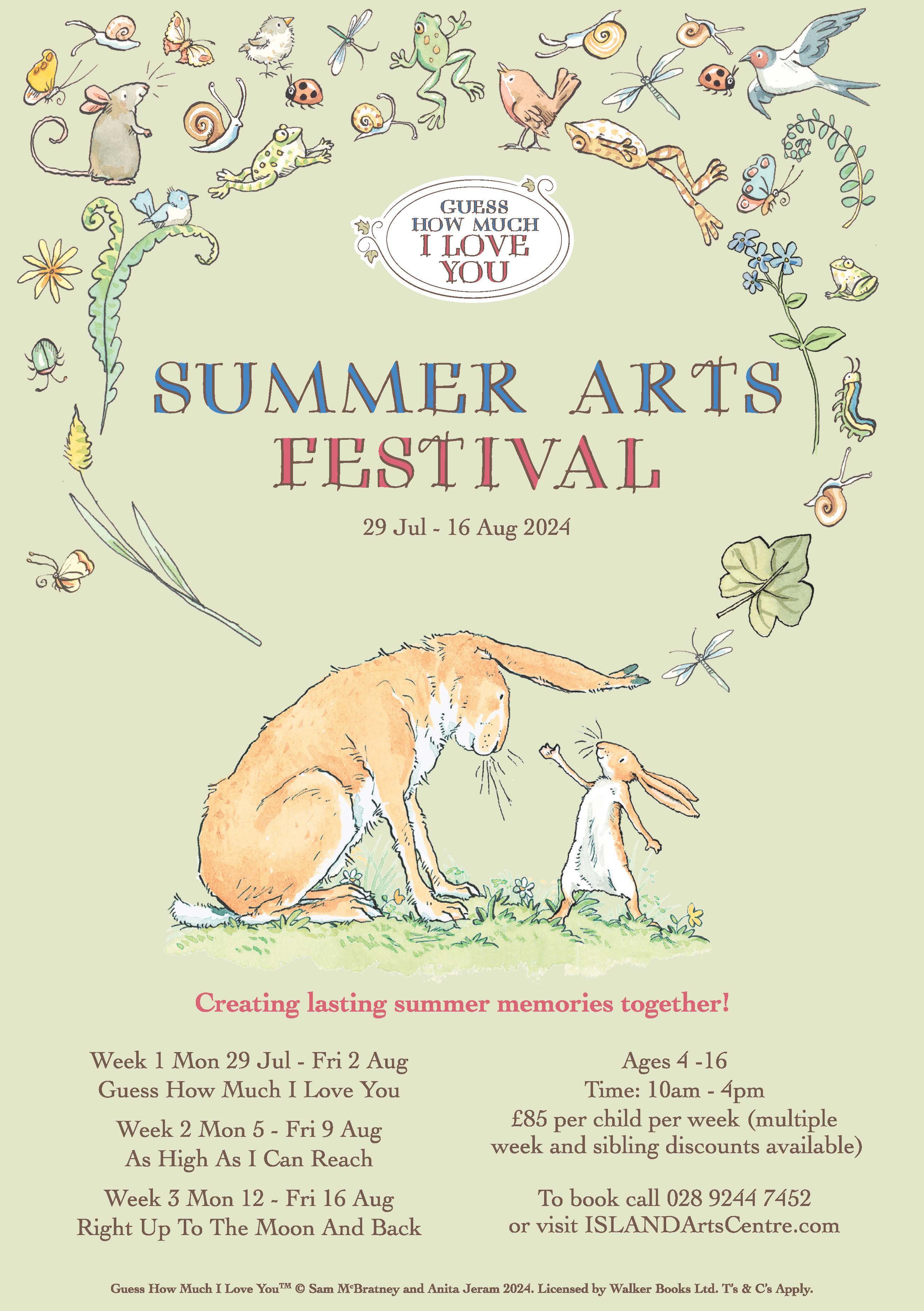 Places are filling up fast for the ISLAND Summer Arts Festival!