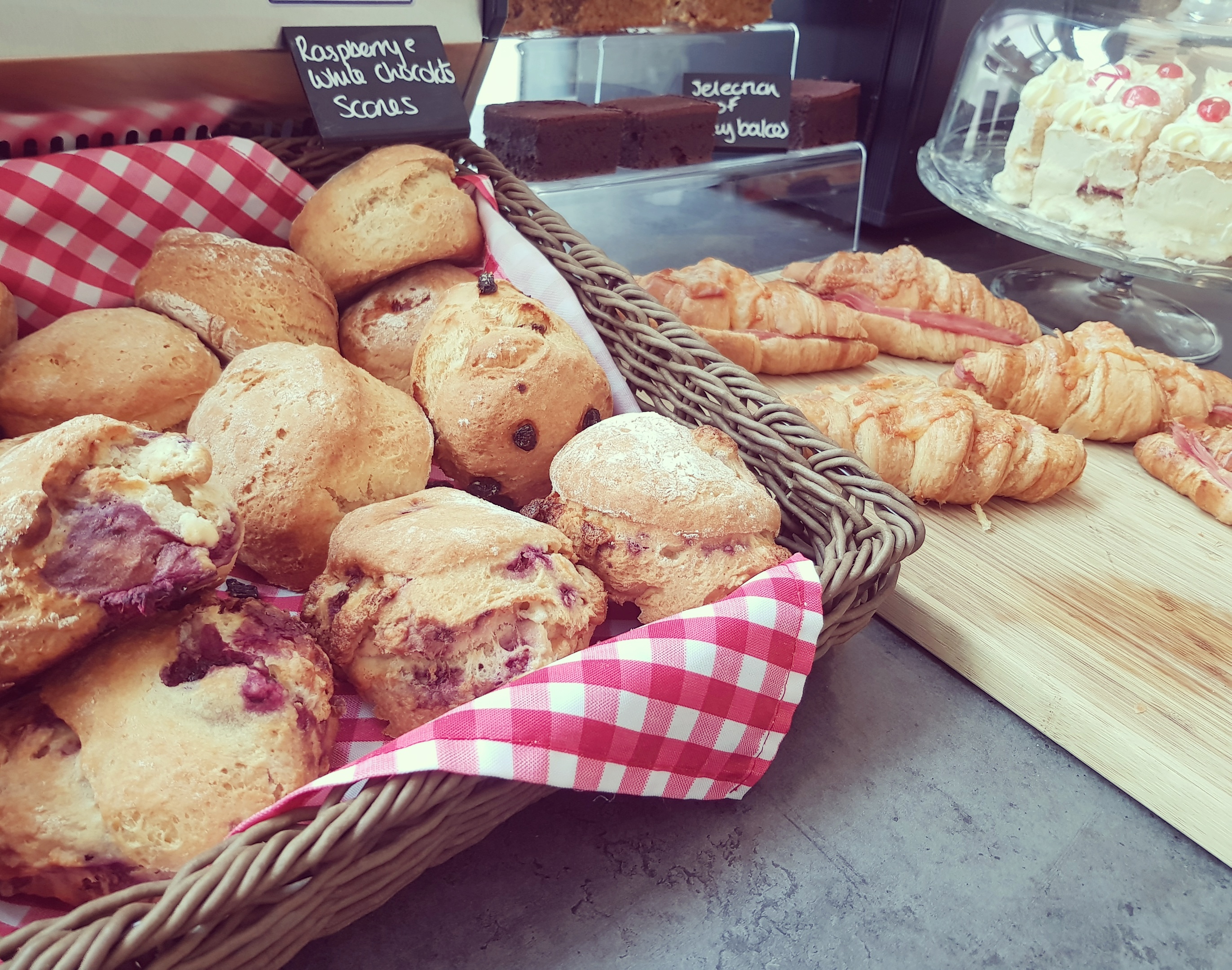 Fresh Scones, Tray Bakes, Croissants and Cake at the Coffee Dock